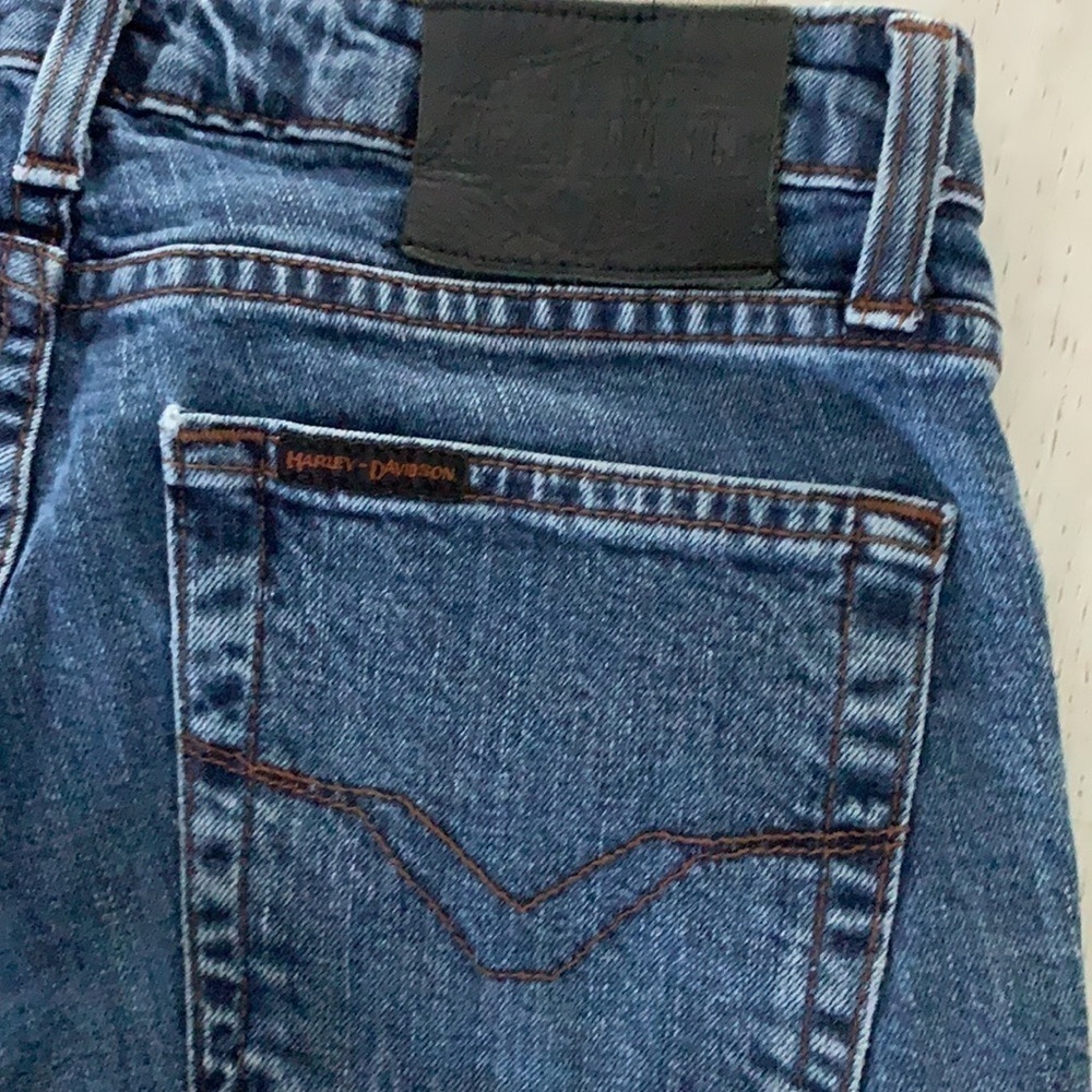 HD Harley Davidson Algodon High Waist Bootcut Jeans Women's size 4 bikers work - Picture 11 of 14